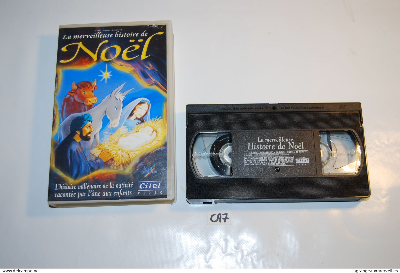 CA6 K7 - Cassette Vidéo VHS - LA MERVEILLEUSE HISTOIRE DE NOEL - Infantiles & Familial