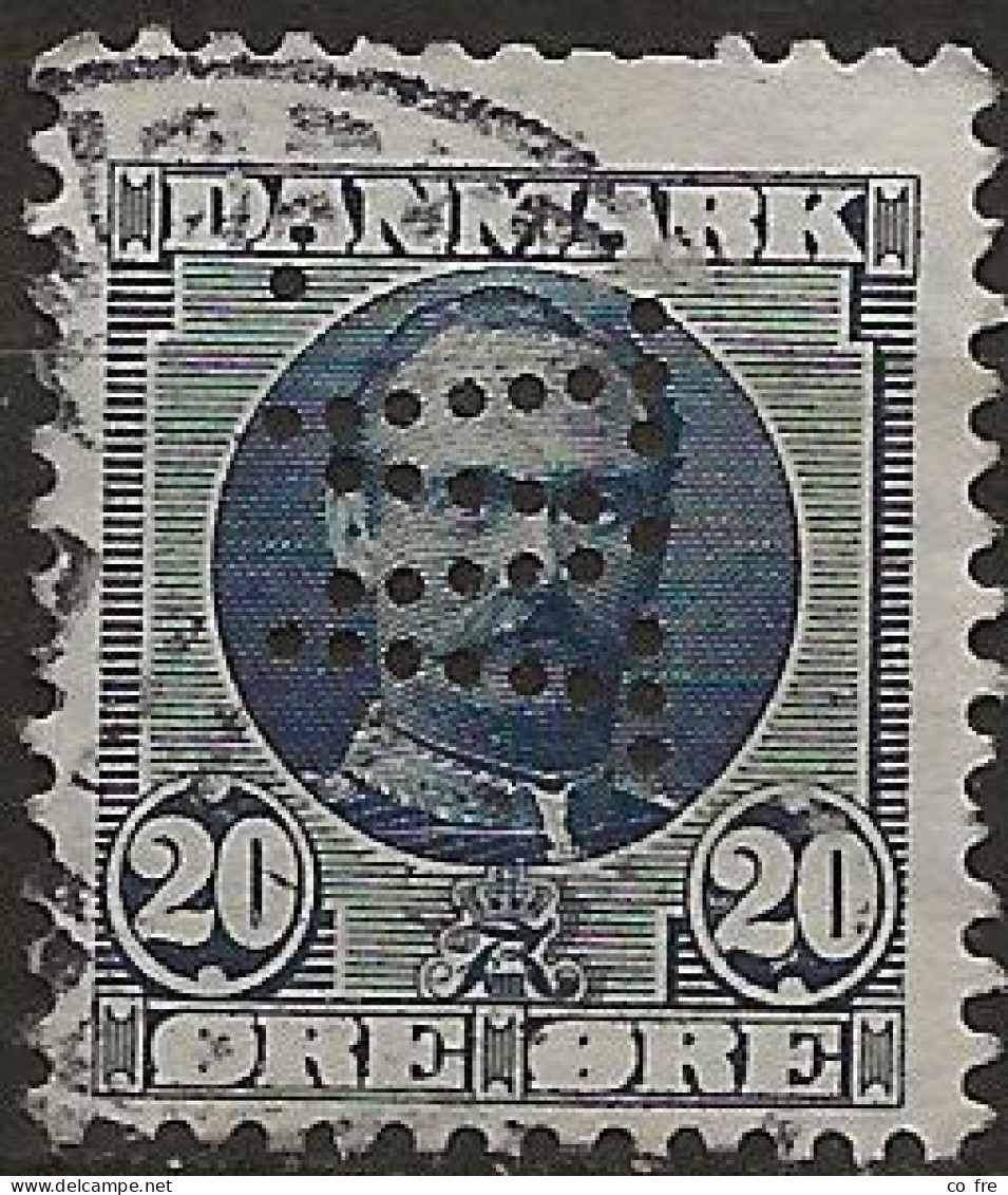 Danemark N°57 Perforé (ref.2) - Gebruikt