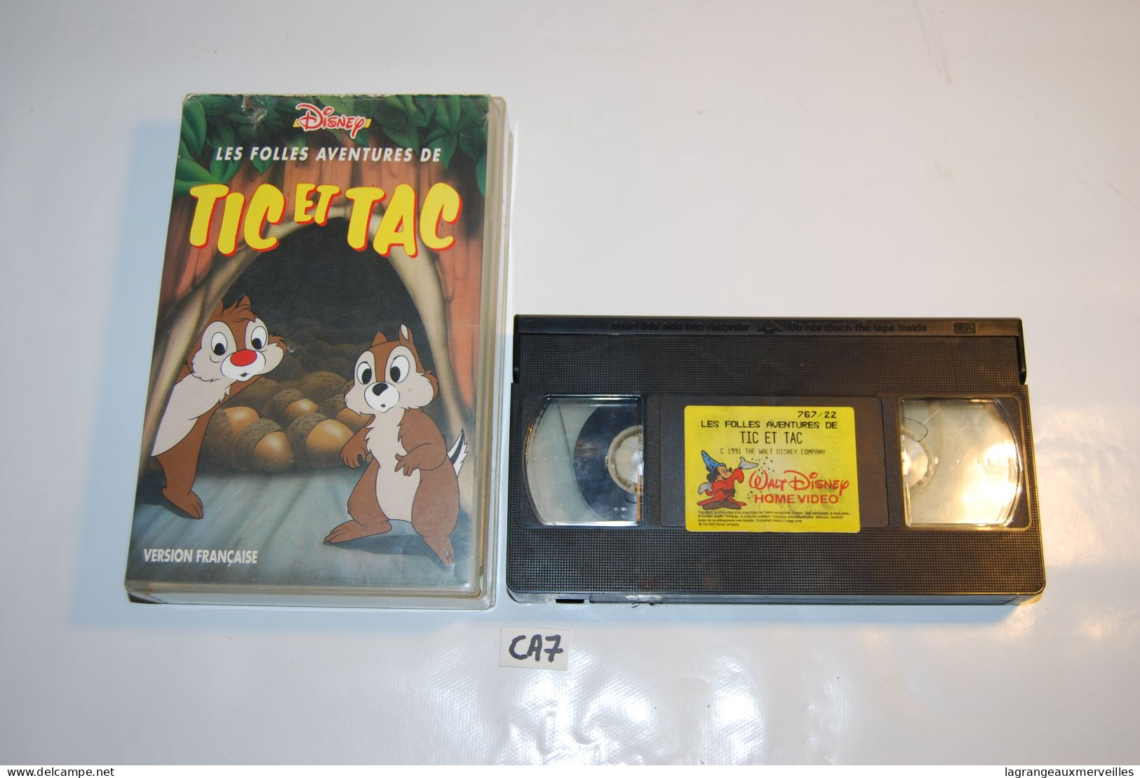 CA7 K7 - Cassette Vidéo VHS - LA FOLLE AVENTURE DE TIC ET TAC - Children & Family