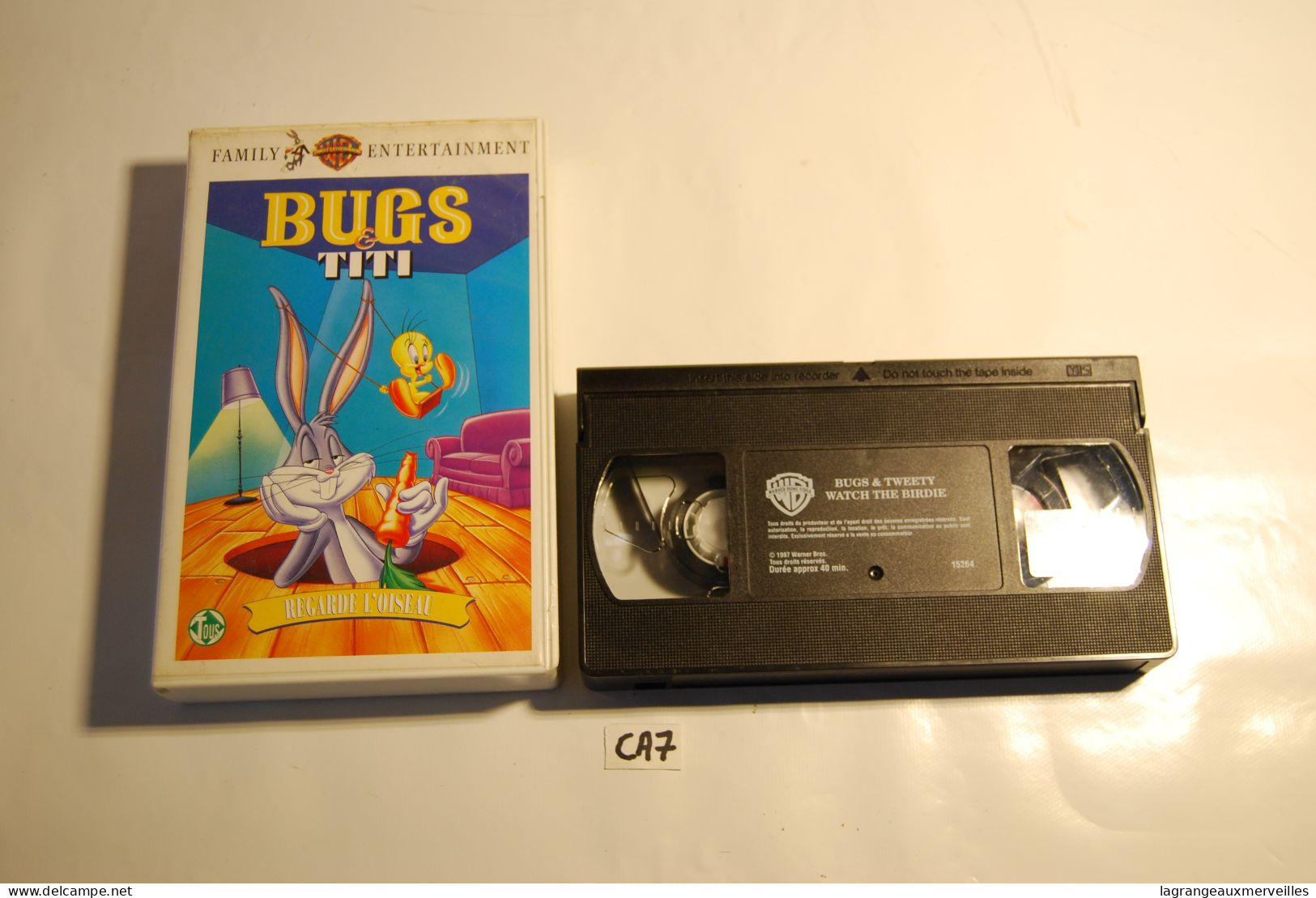 CA7 K7 - Cassette Vidéo VHS - BUGS TITI - Kinderen & Familie