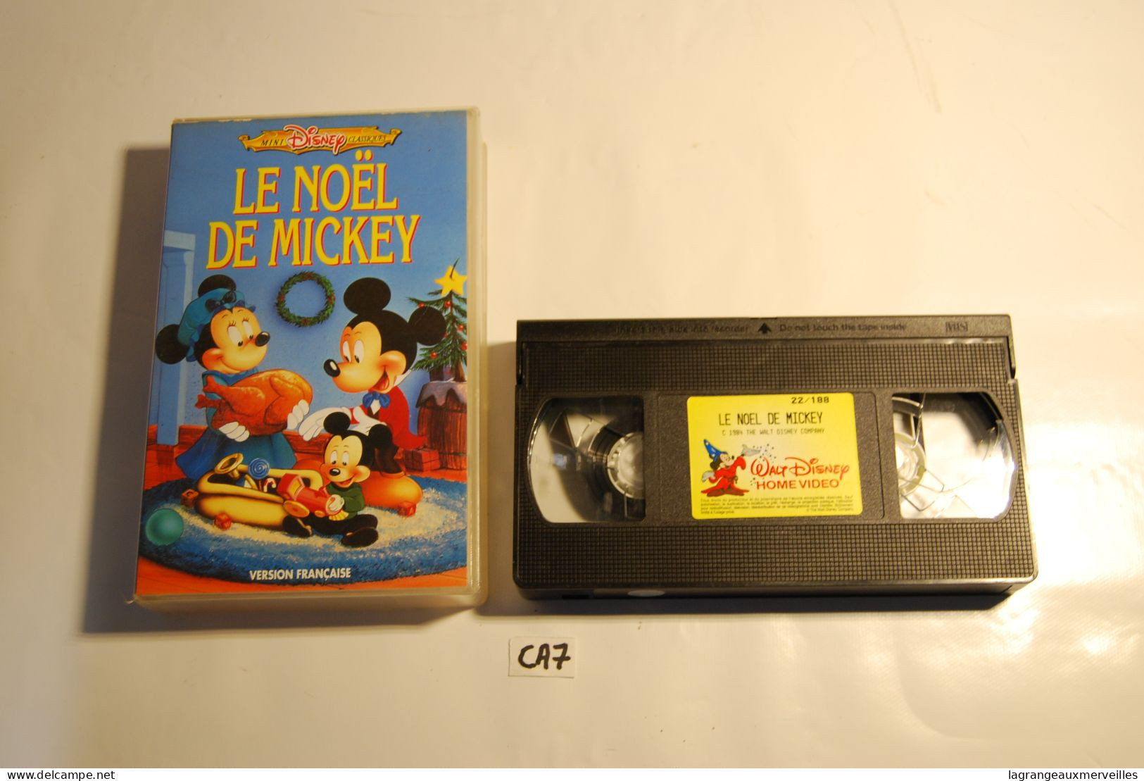 CA7 K7 - Cassette Vidéo VHS - LE NOEL DE MICKEY - Animatie