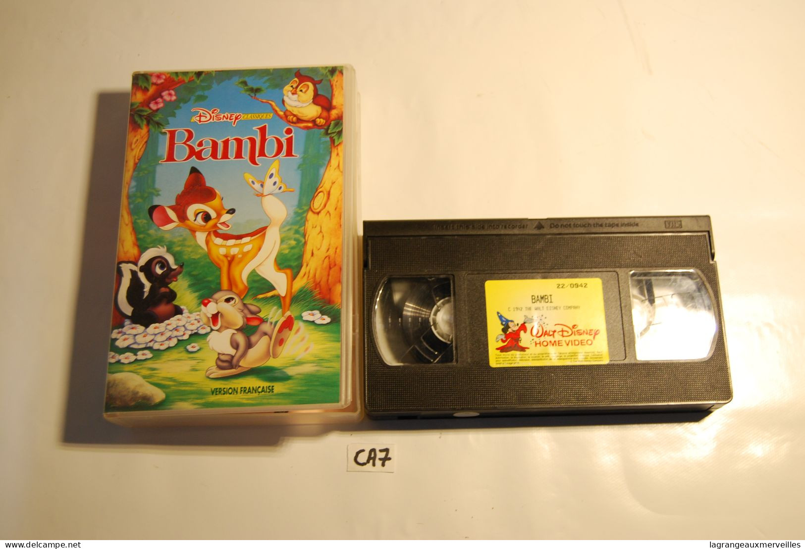 CA7 K7 - Cassette Vidéo VHS - BAMBI - DISNEY - Dessins Animés