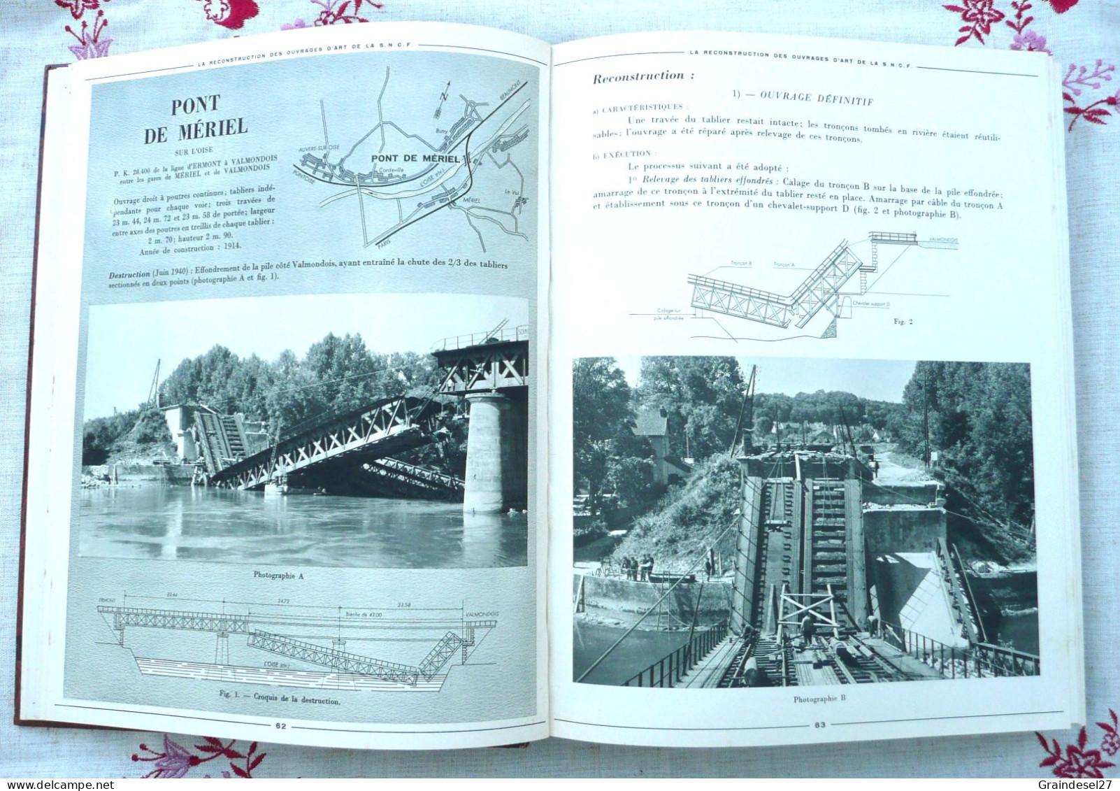 La reconstruction des ouvrages d'art du chemin de fer - L'œuvre de la SNCF 1940 - 1942