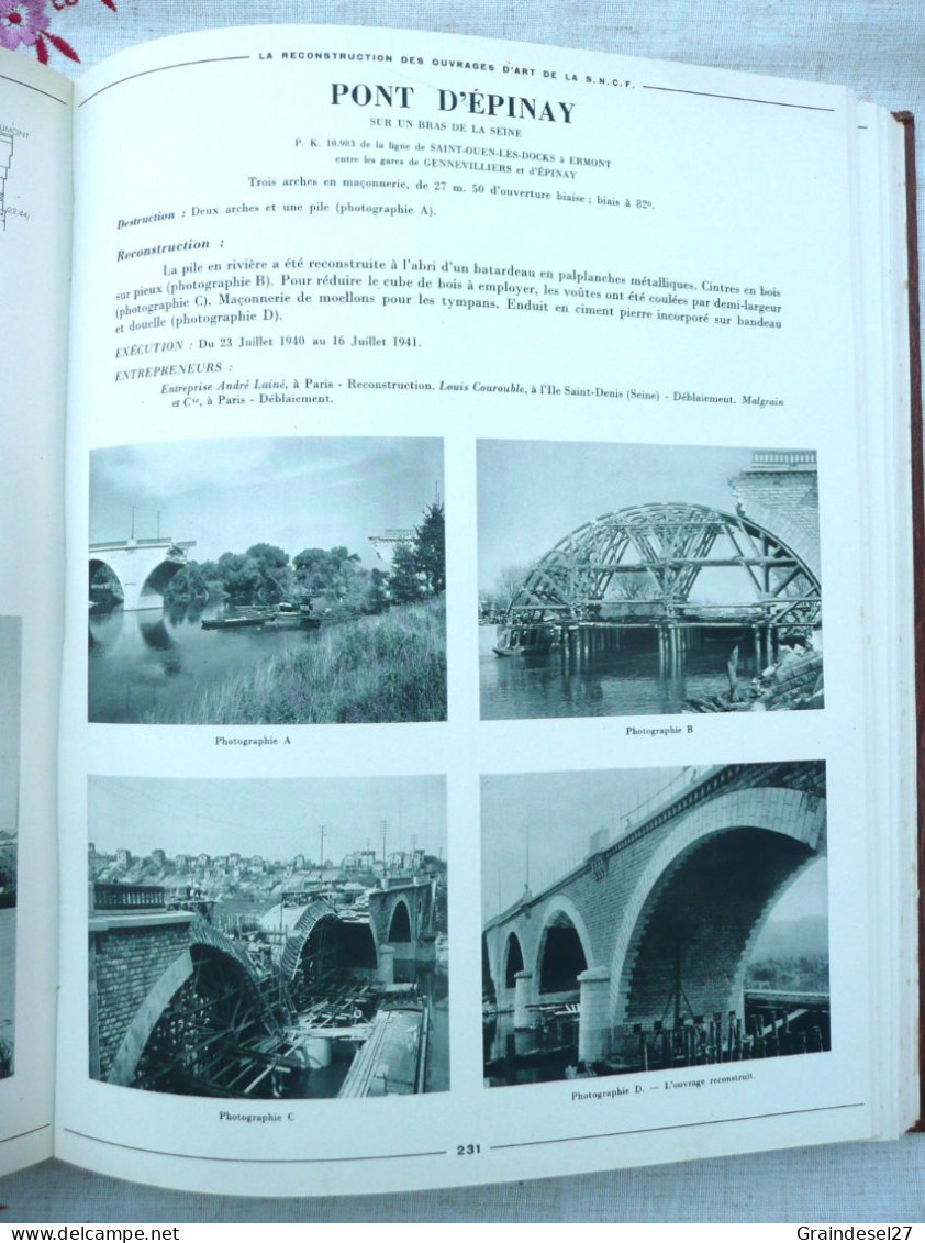 La reconstruction des ouvrages d'art du chemin de fer - L'œuvre de la SNCF 1940 - 1942