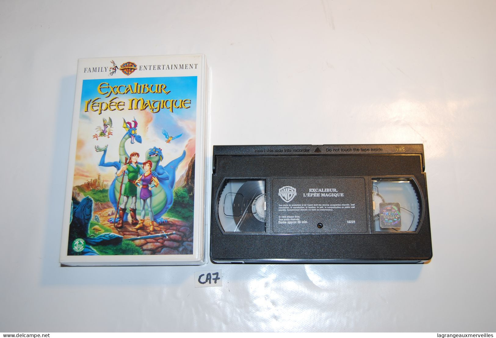 CA7 K7 - Cassette Vidéo VHS - EXCALIBUR - L EPEE MAGIQUE - Cartoons