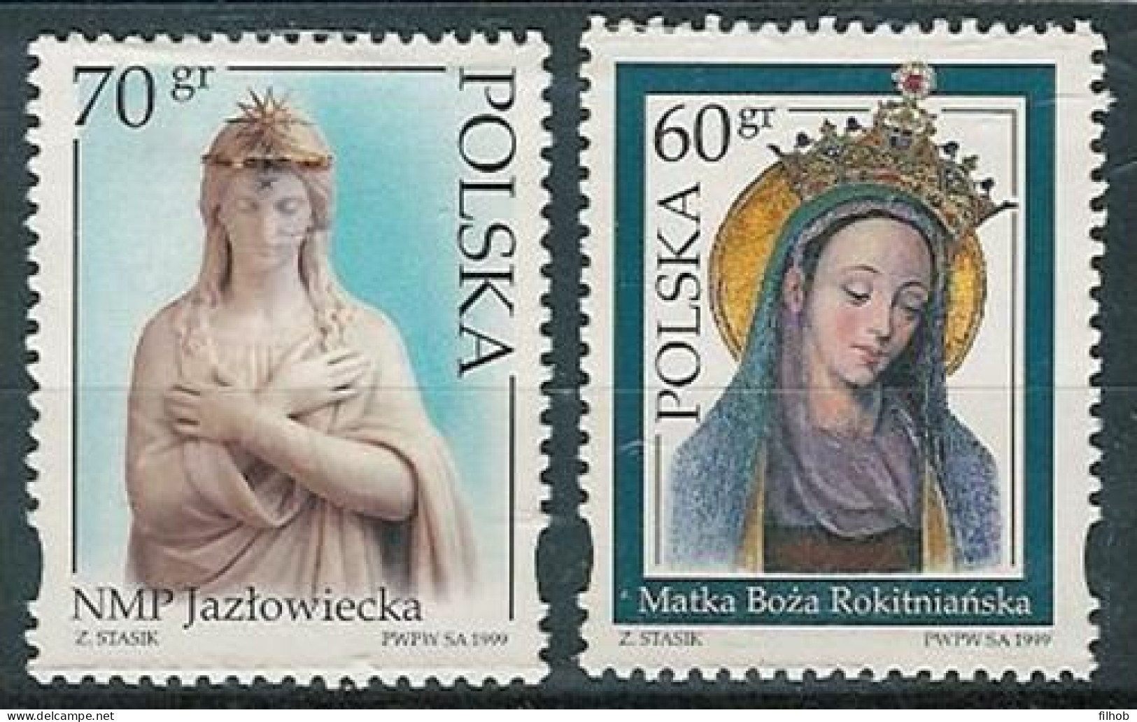 Poland Stamps MNH ZC.3630-31: Marian Sanctuaries (IX) - Ungebraucht