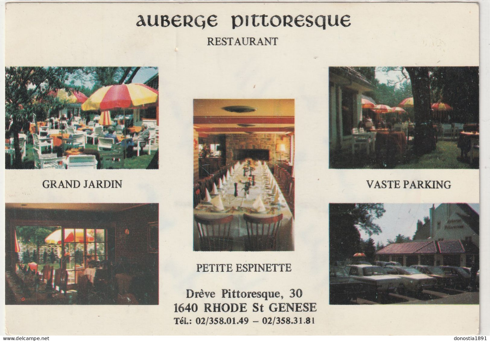 RHODE-ST-GENESE - Auberge Pittoresque - 105x150  Glacée - - Rhode-St-Genèse - St-Genesius-Rode