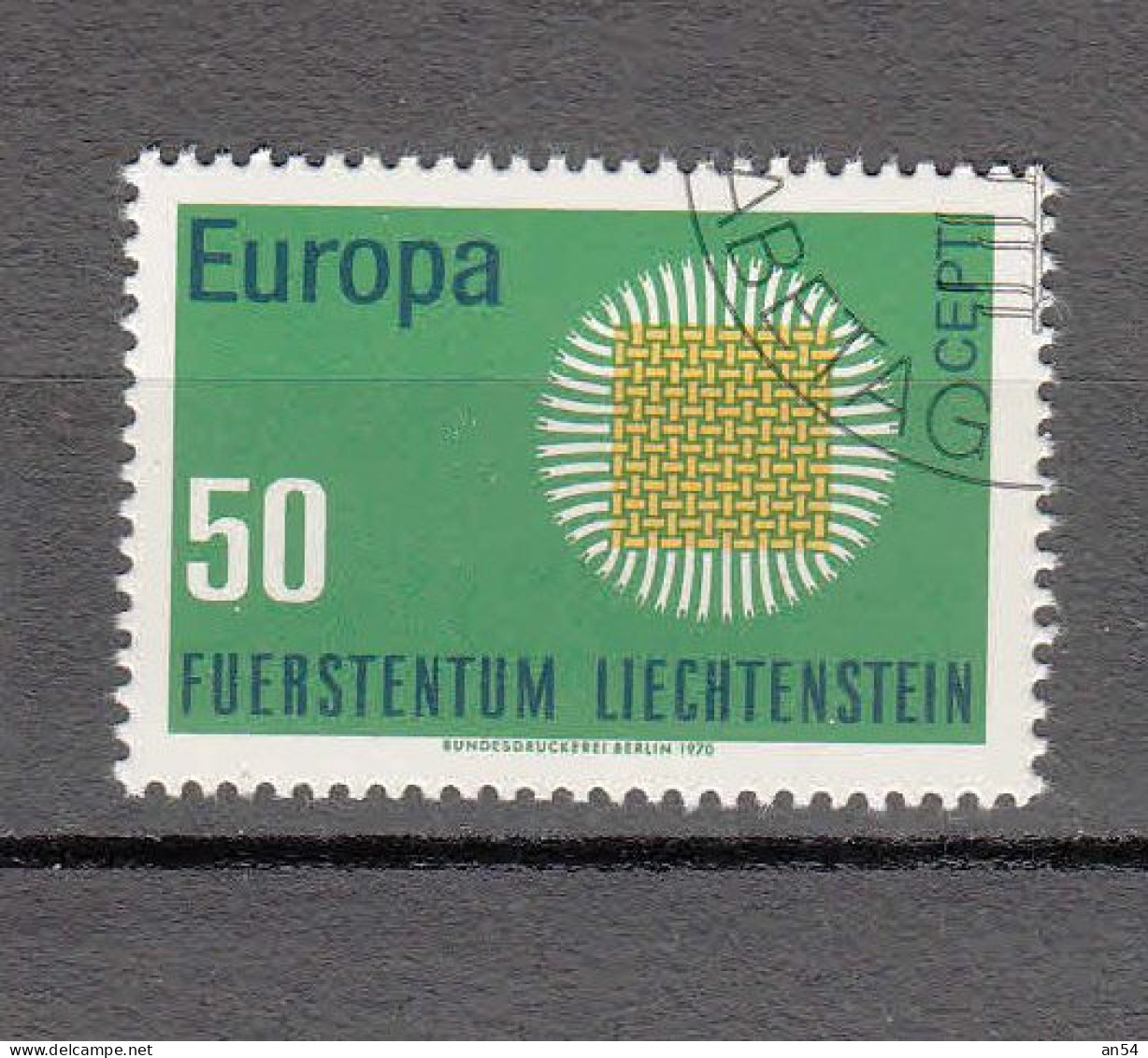 LIECHTENSTEIN 1970     N° 461   OBLITERE   CATALOGUE  ZUMSTEIN - Used Stamps