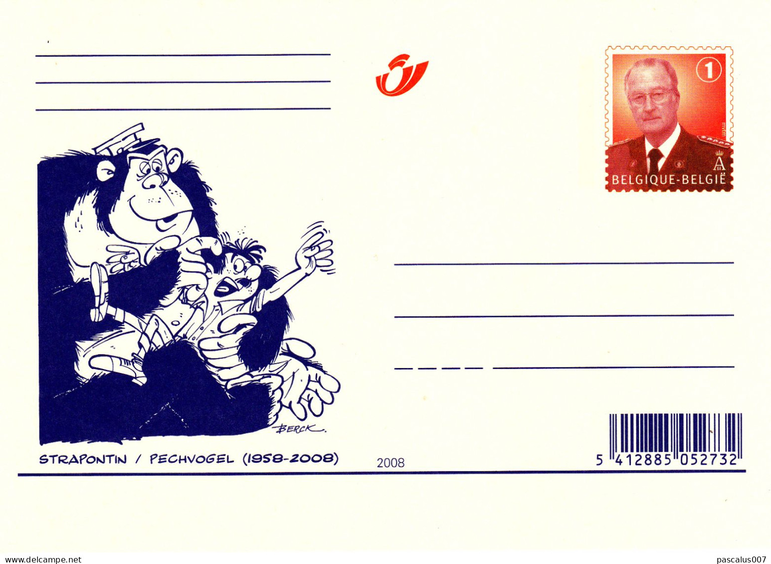 B01-423 42000 Rare BD - Carte Postale - Entiers Postaux - Strapontin Pechvogel 1958-2008 2008 5412885052732 - Cartes Postales Illustrées (1971-2014) [BK]