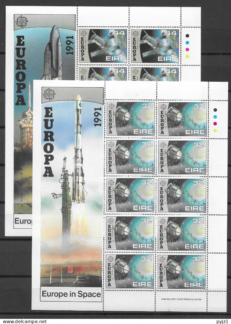 1991 MNH Ireland, Europa Sheets, Postfris - Hojas Y Bloques