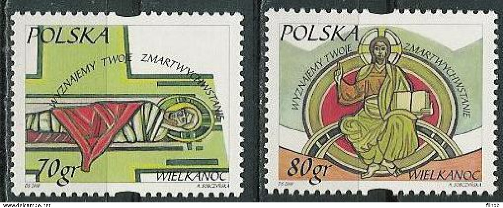 Poland Stamps MNH ZC.3663-64: Easter (IV) - Ungebraucht