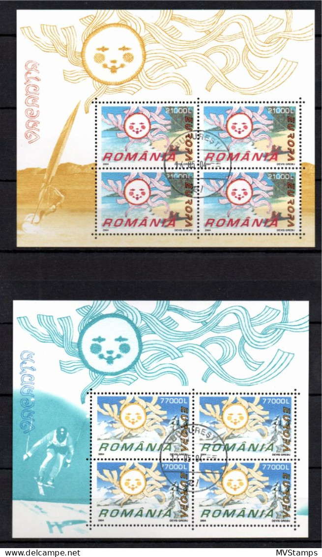 Romania 2004 Set Europe/CEPT/Holiday Stamps (Michel 5822/23 Klb) Nice Used - Used Stamps