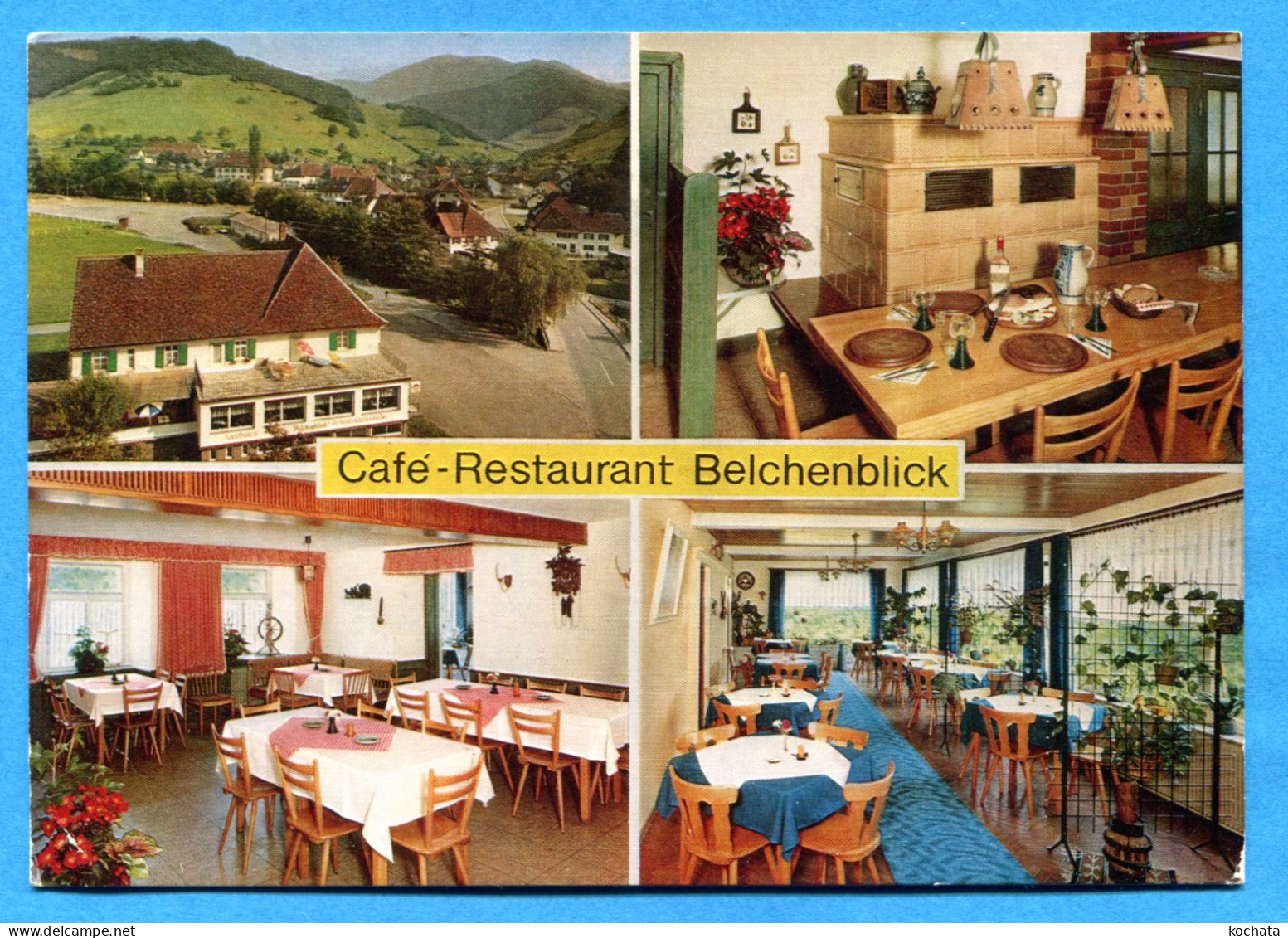 OLI1047, Café Und Speise-Restaurant Belchenblick, Münstertal, Schwarzwald, GF, Circulée 1975 - Münstertal