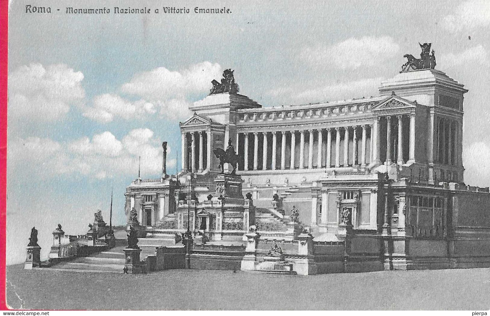ROMA - MONUMENTO A VITTORIO EMANUELE - FORMATO PICCOLO  - ED. BRUNNER COMO - VIAGGIATA 1912 PER LA SVIZZERA - Altare Della Patria