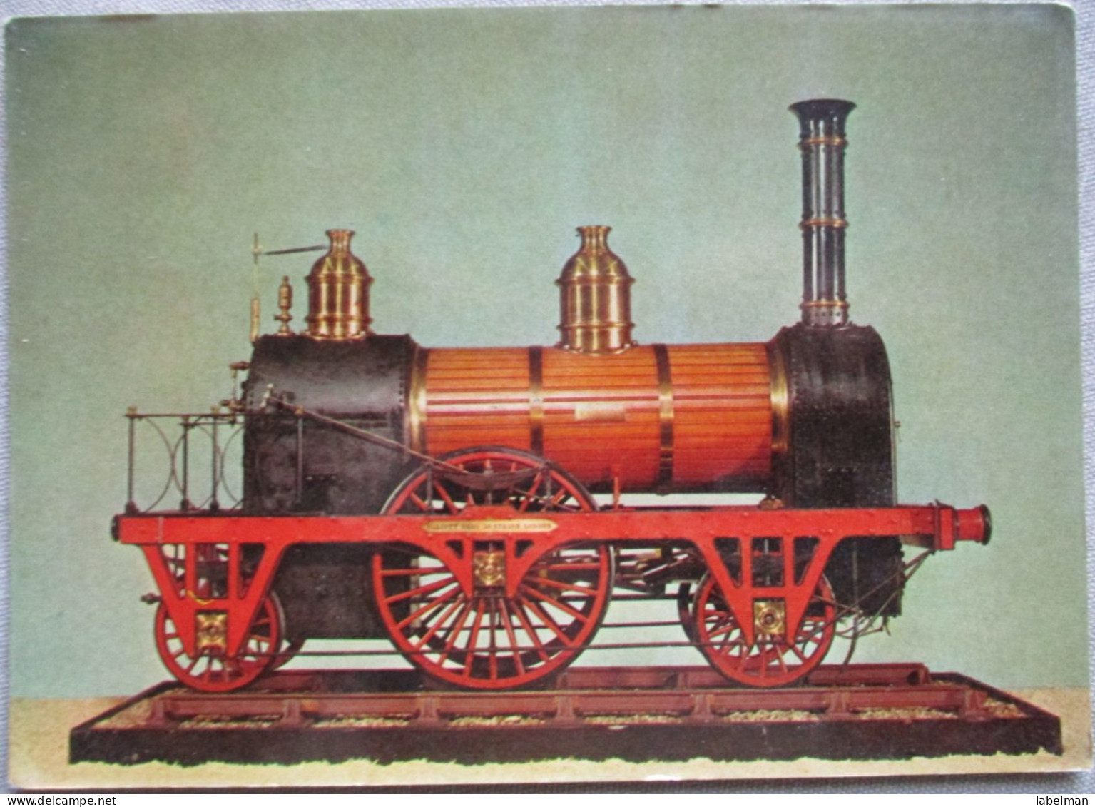 ENGLAND UK GREAT BRITAIN 1845 PASSENGER LOCO LOCOMOTIVE RAIL TRAIN POSTCARD CARTE POSTALE ANSICHTSKARTE POSTKARTE - Etiquettes D'hotels