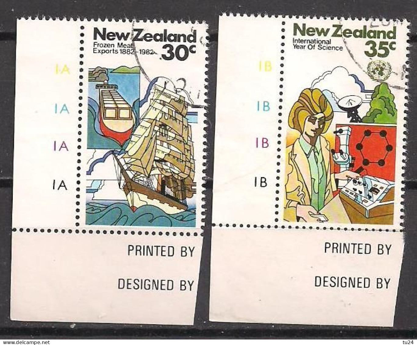 Neuseeland  (1982)  Mi.Nr.  838 + 839  Gest. / Used (7fi04) - Used Stamps