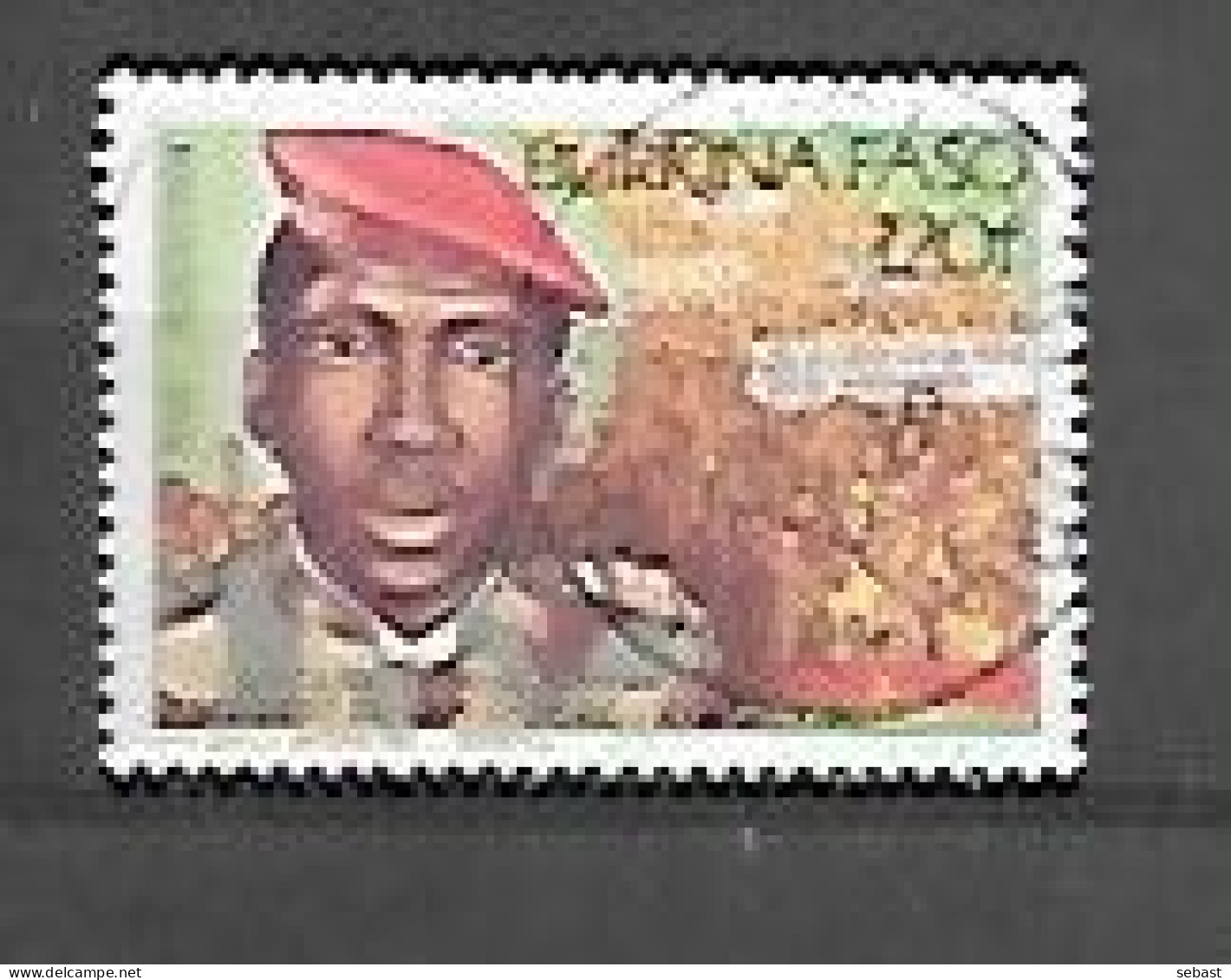 TIMBRE OBLITERE DU BURKINA DE 1984 N° MICHEL B 975 - Burkina Faso (1984-...)