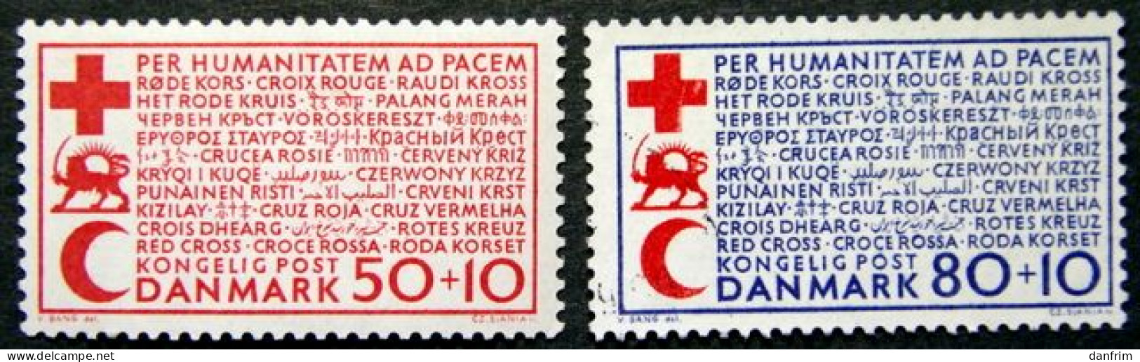 Denmark 1966 Rotes Kreuz / Croix Rouge / Red Cross  MiNr.438-39  (O) Cz.Slania  ( Lot  F 2238 ) - Ungebraucht