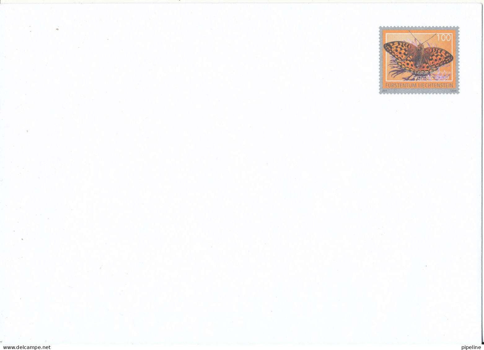 Liechtenstein Cover Postal Stationery In Mint Condition BUTTERFLY 2011 - Stamped Stationery
