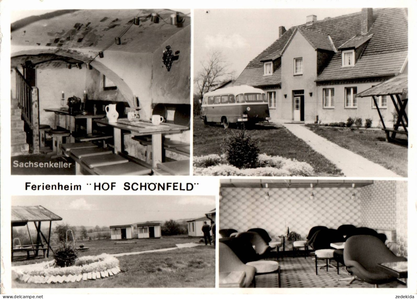 A1056 - Kobrow - Ferienheim Hof Schönfeld LPG Oberlichtenau - Bus Robur - Verlag Nowak - Sternberg