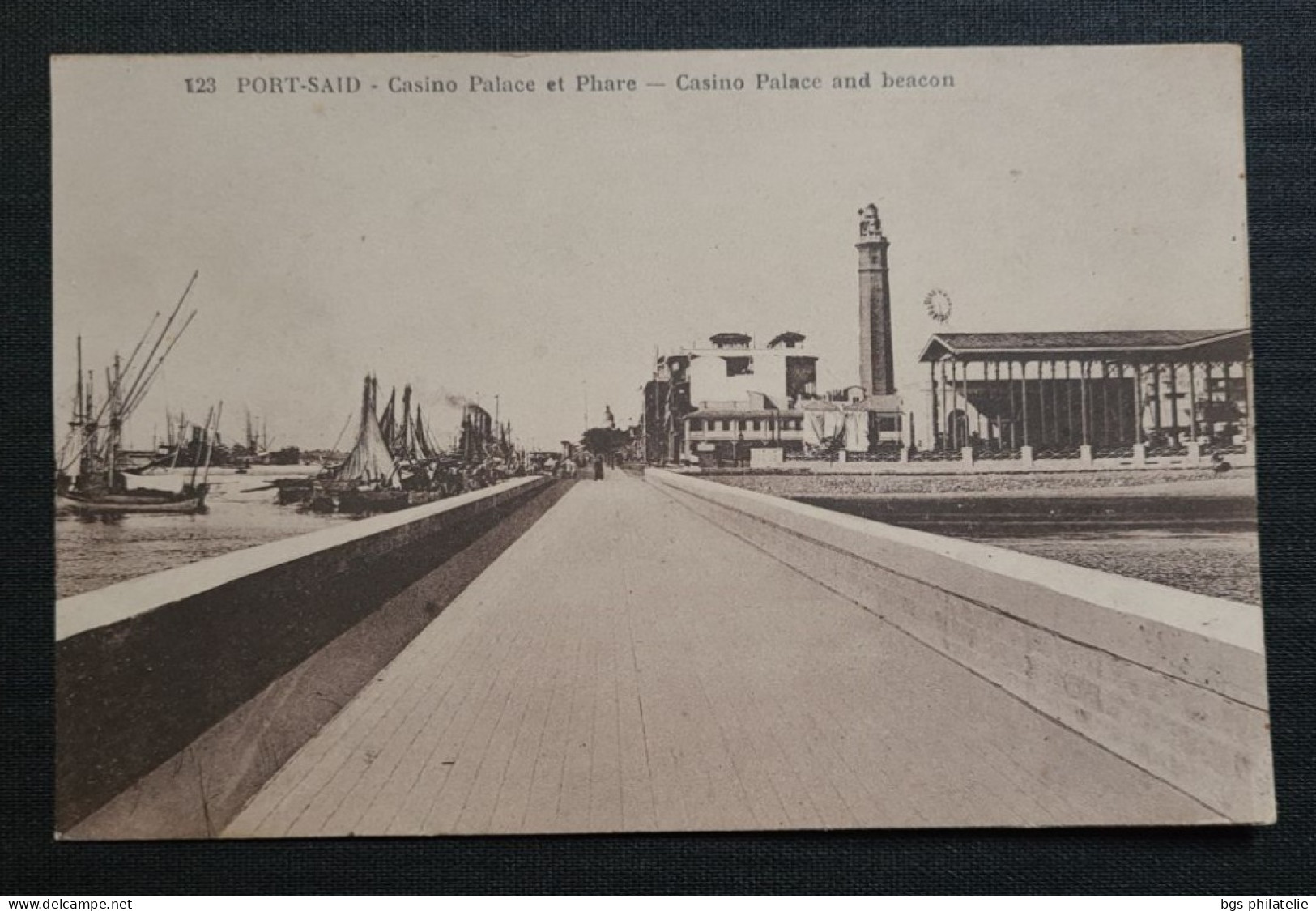 Port-Said, Casino Palace Et Phare. - Briefe U. Dokumente