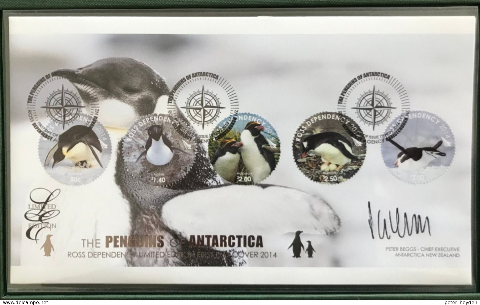 ROSS 2014 ~ DeLuxe Set With MNH ** Special Block, Se-tenant Strip Of 5, Color Seperation Strip, FDC, 6 Sets ~ Penguins - Ongebruikt