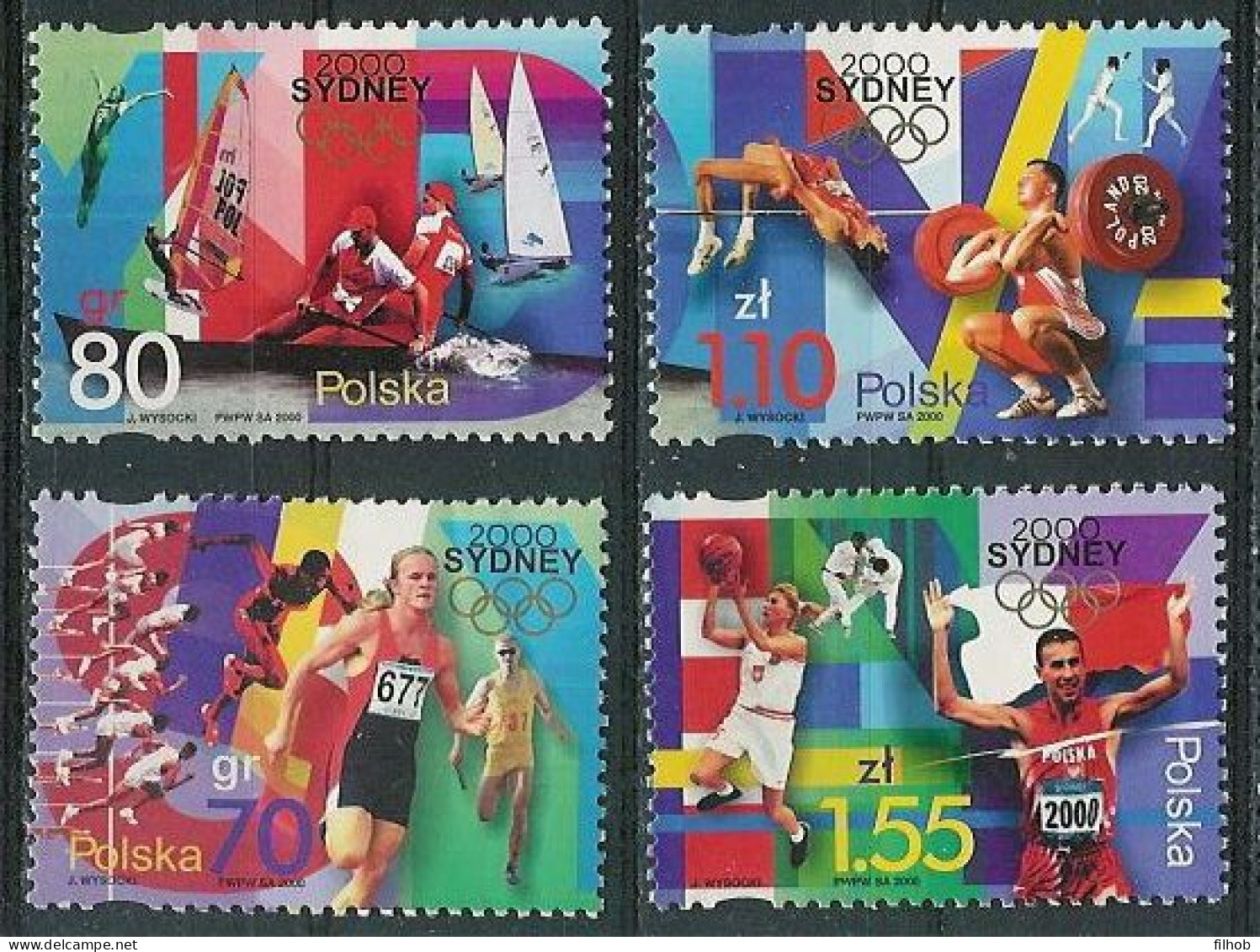 Poland Stamps MNH ZC.3706-09: Sport Olympic Games Sydney 2000 - Ungebraucht