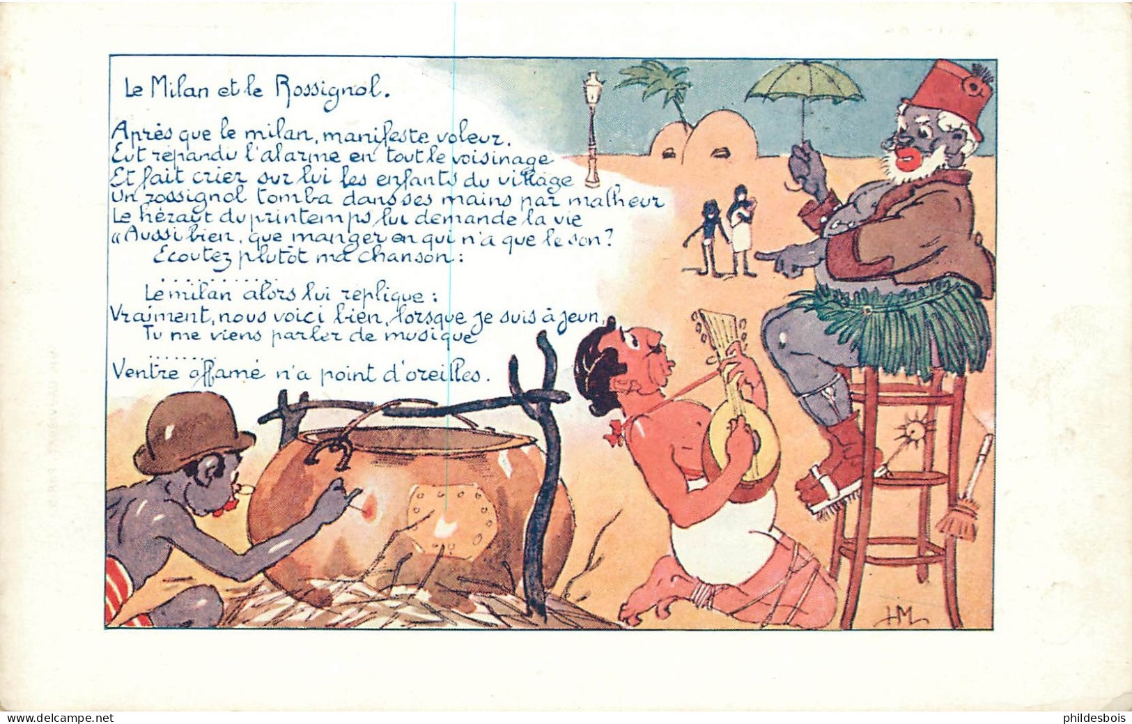 CARTE Publicitaire  Henry MIRANDE  Montre ZENITH  " Le Milan Et Le Rossignol " - Publicité