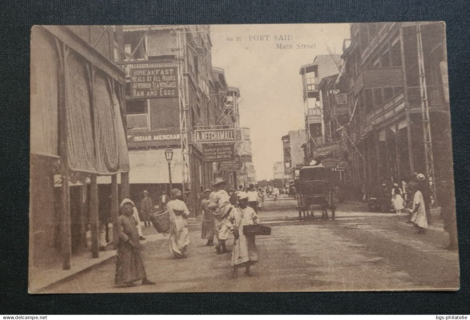 Port Said, Main Street. - Briefe U. Dokumente