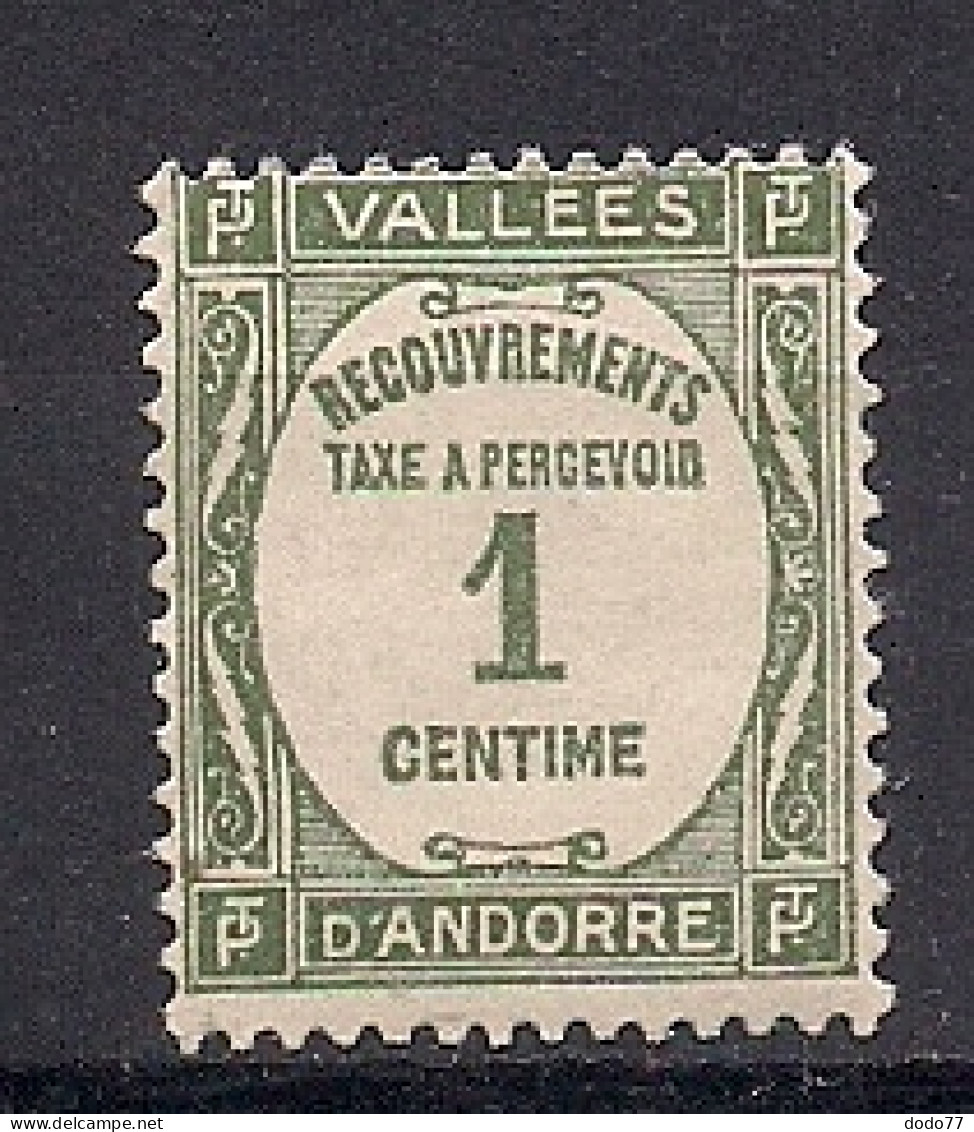 ANDORRE FRANCAIS  TAXE     N°  16   OBLITERE - Oblitérés