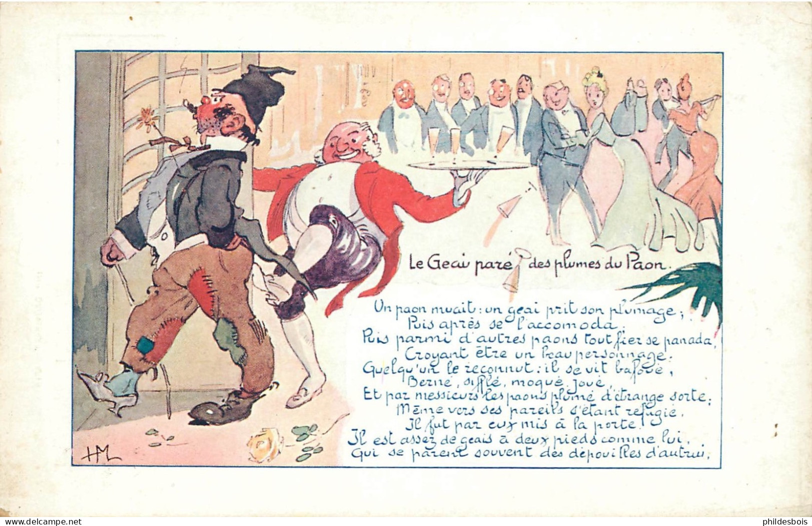 CARTE Publicitaire  Henry MIRANDE  Montre ZENITH  " Le Geai Paré De Plumes " - Publicité