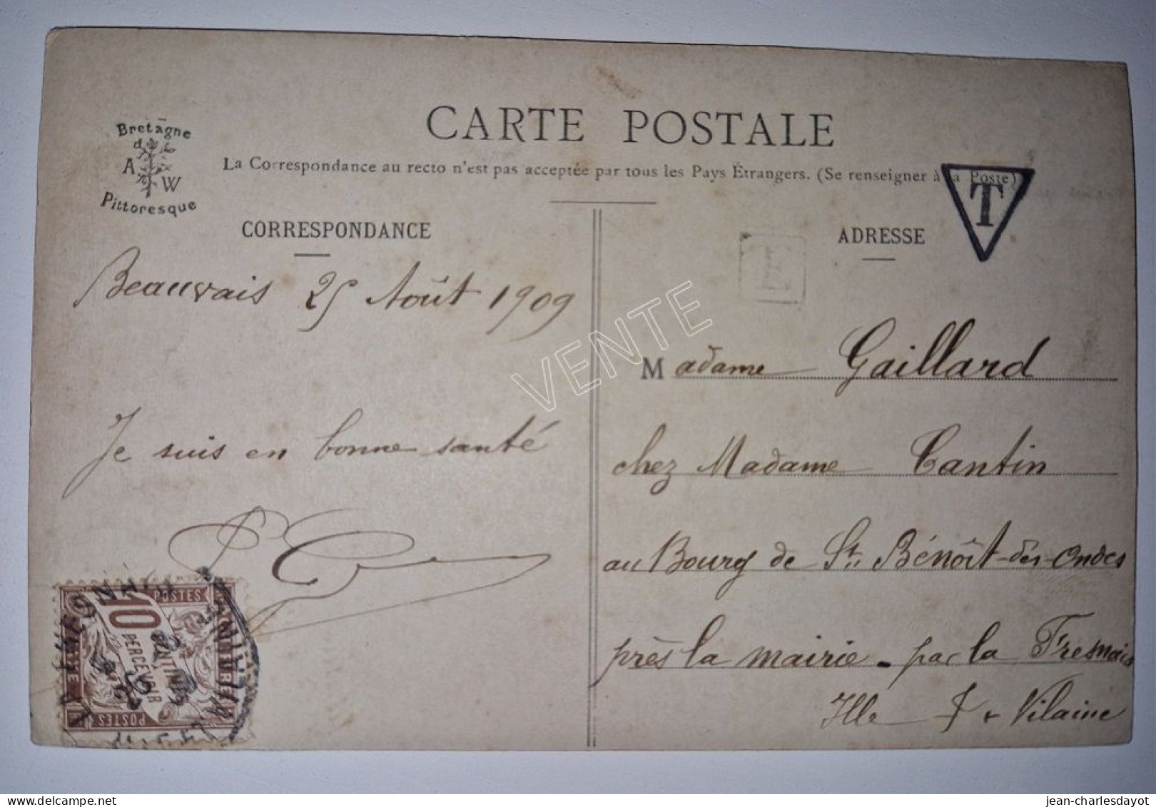 Carte Postale GUEMENE-SUR-SCORFF - Femme Costumée - Guemene Sur Scorff