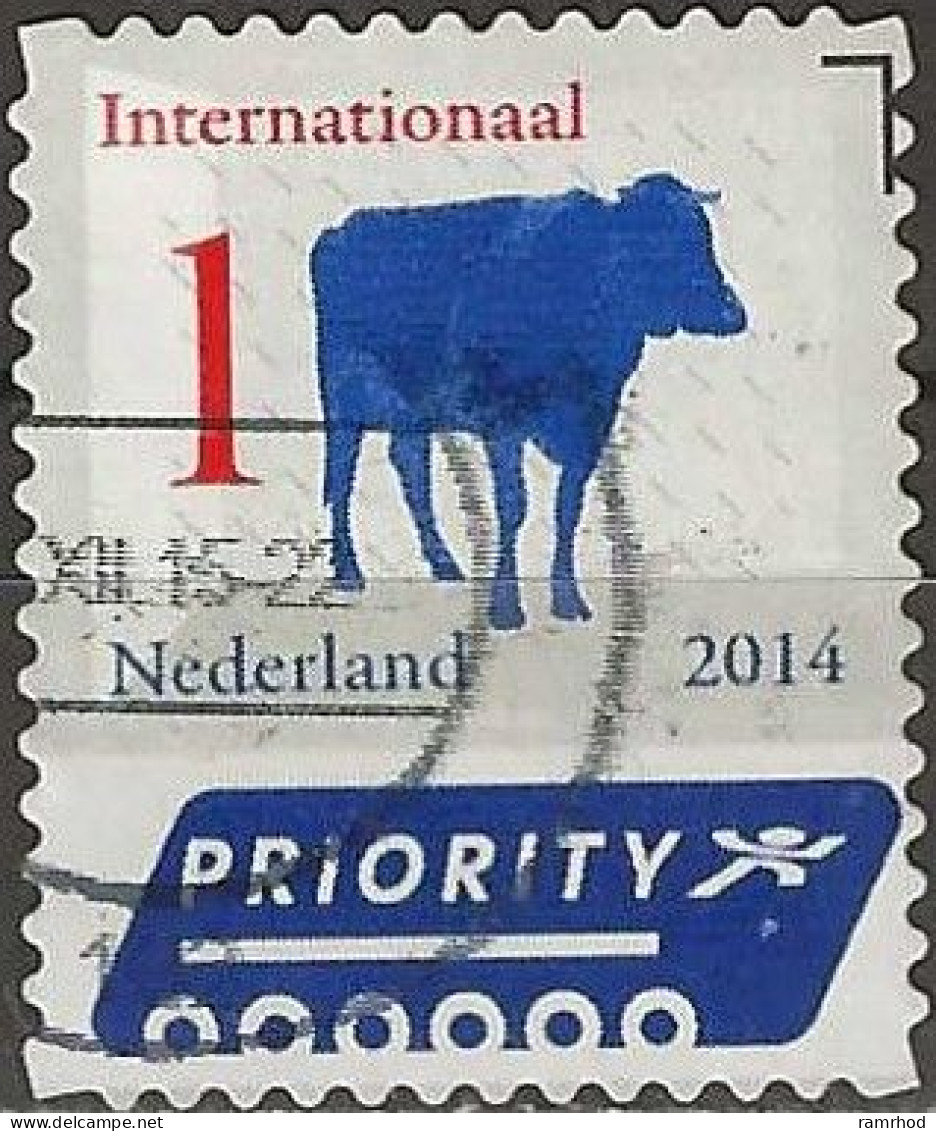 NETHERLANDS 2014 Dutch Icons - 1 (€1.05) - Freisian Cow FU - Gebraucht