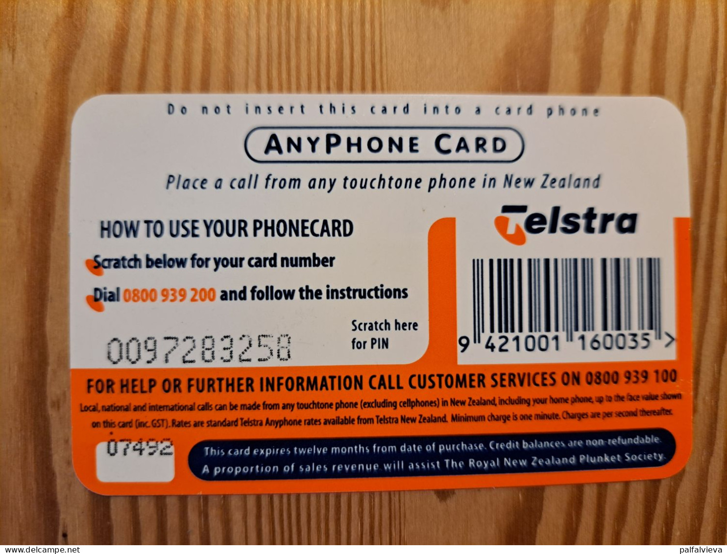 Prepaid Phonecard New Zealand, Telstra - Baby - Nieuw-Zeeland