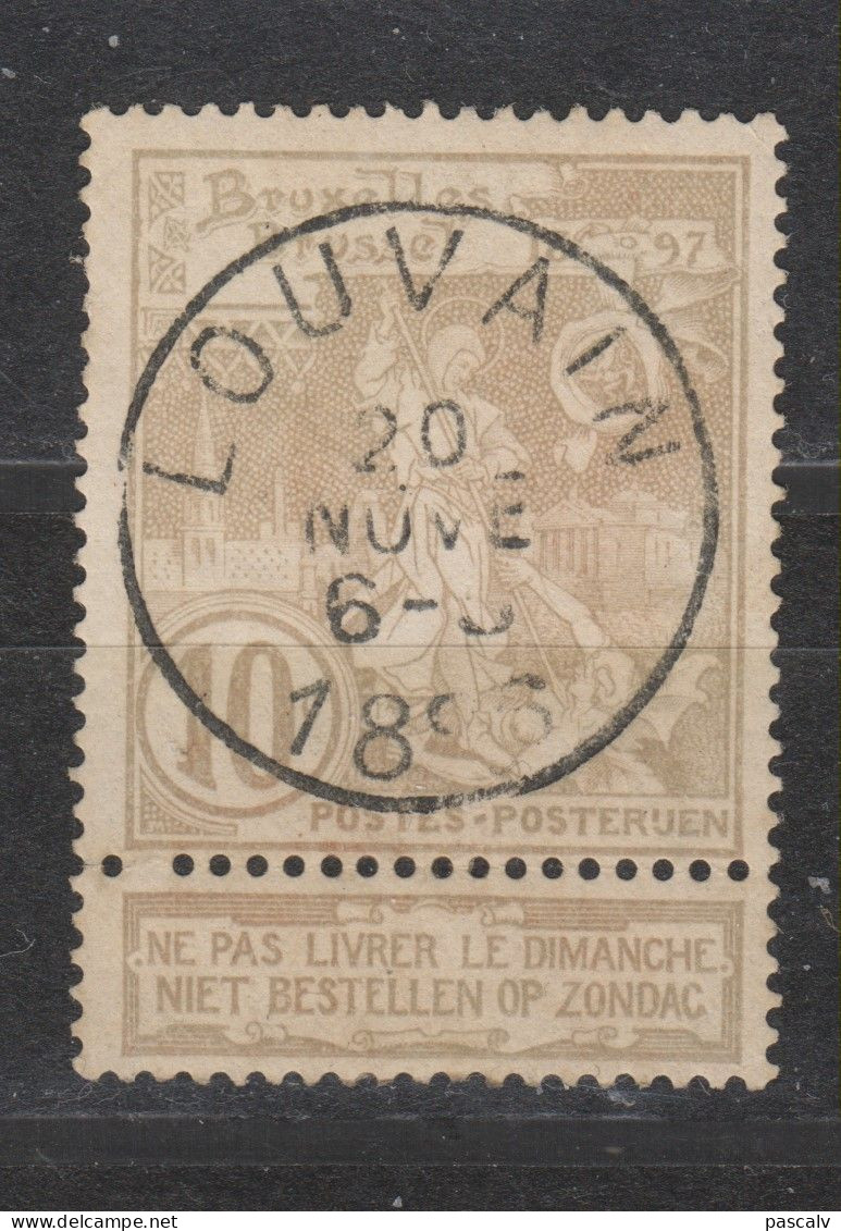 COB 72 Oblitération Centrale LOUVAIN - 1894-1896 Tentoonstellingen