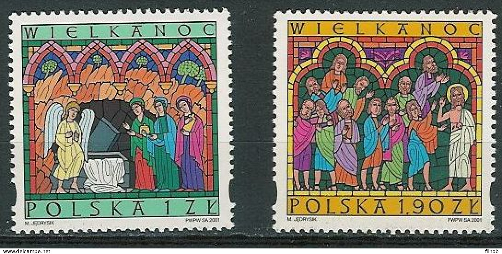 Poland Stamps MNH ZC.3733-34: Easter (V) - Ongebruikt