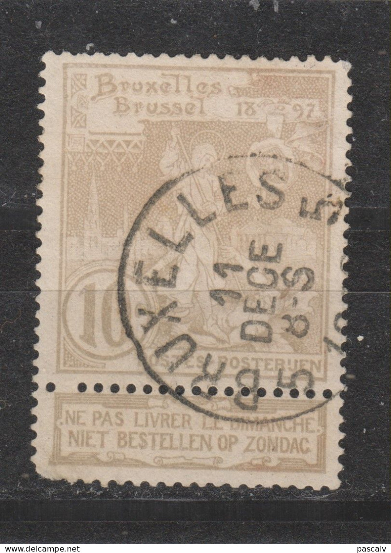COB 72 Oblitération Centrale BRUXELLES 5 - 1894-1896 Ausstellungen