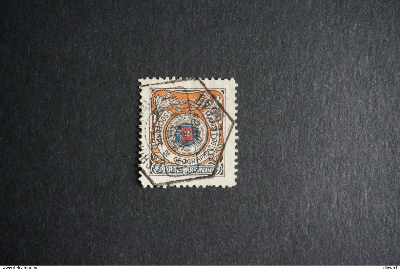 (T1) Portugal 1912 - Lisbon Geography Society Stamp (used) - Nuovi