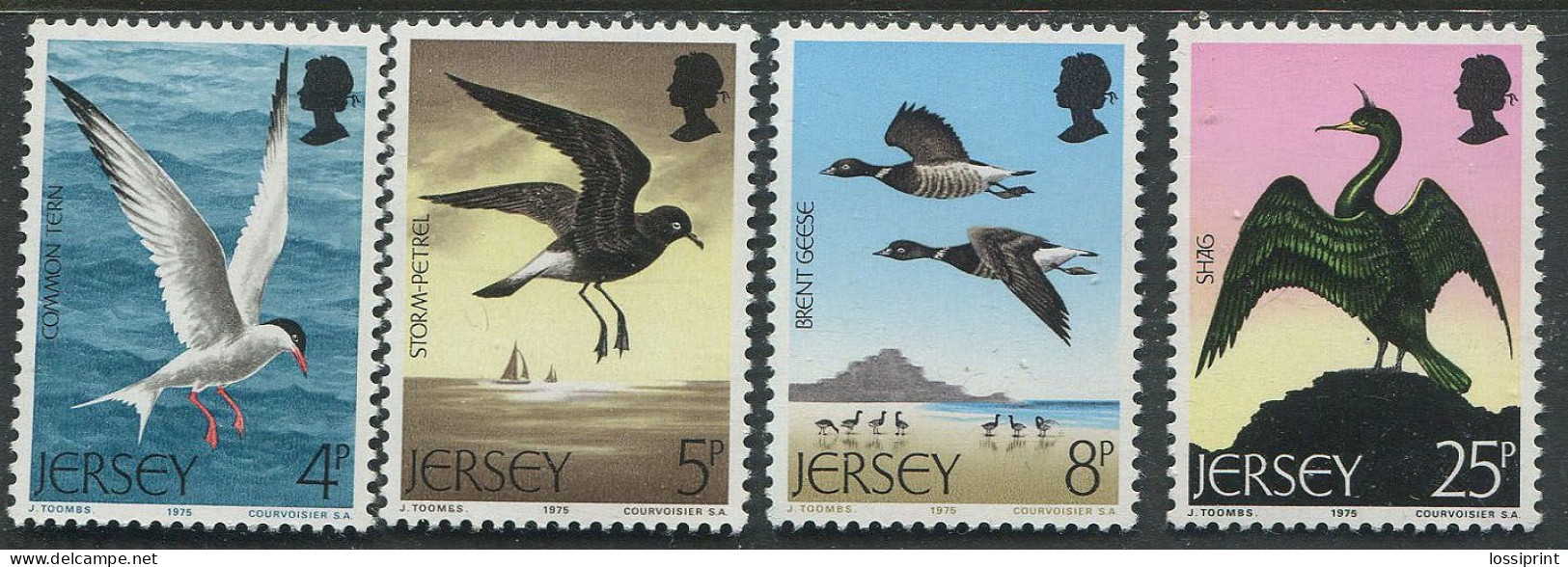 Jersey:Unused Stamps Birds, Gulls, Geese, 1975, MNH - Meeuwen