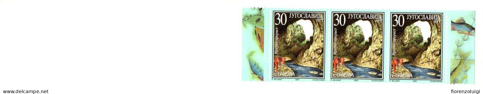 EUROPA CEPT 2001 GIRO COMPLETO LIBRETTI / BOOKLETS MNH**