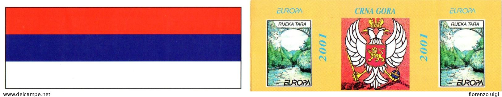 EUROPA CEPT 2001 GIRO COMPLETO LIBRETTI / BOOKLETS MNH**