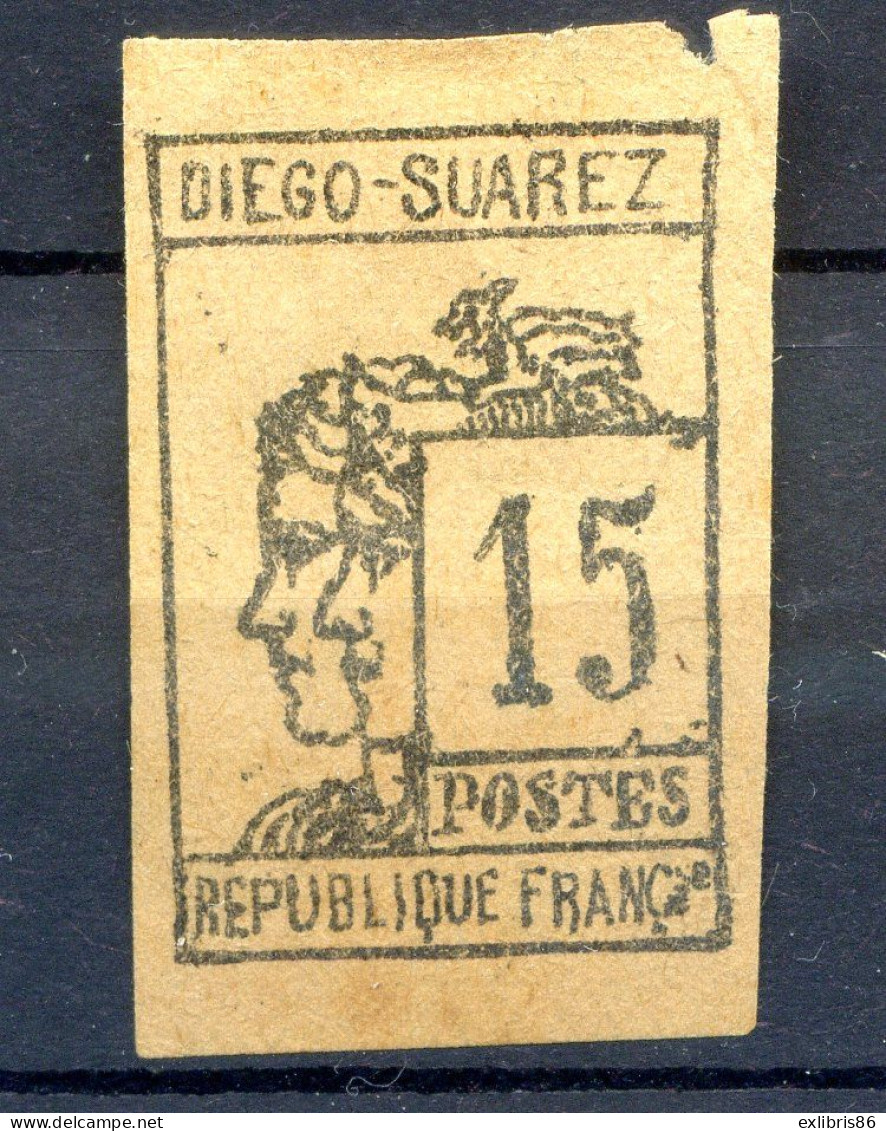 150124  COLONIES FRANCE DIEGO SUAREZ  N° 8  Réimpression Ancienne Sans Gomme - Ongebruikt