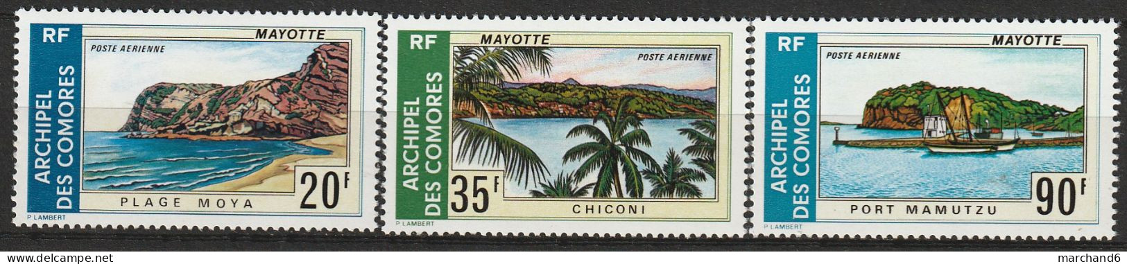 Comores Paysages Poste Aérienne N°62/64 **neuf - Luftpost