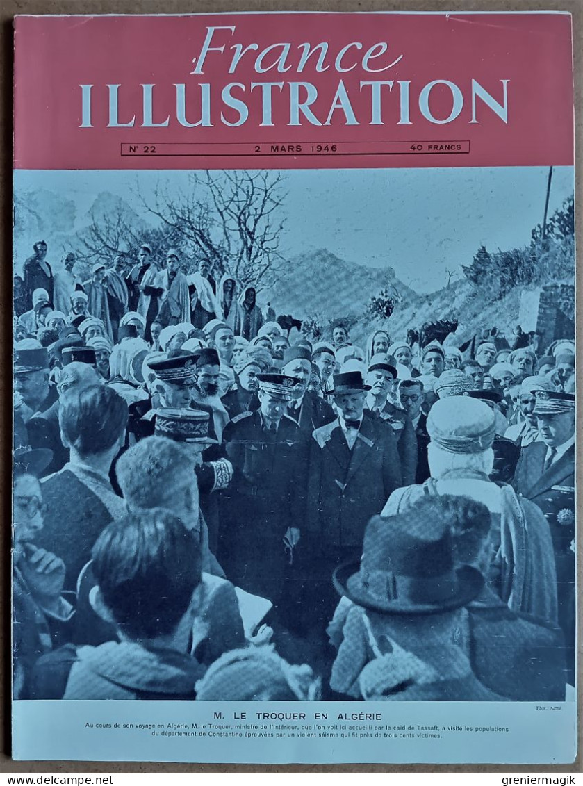 France Illustration N°22 02/03/1946 Vatican/Saint-Malo/Belgique/Route De L'Alaska (Dawson Creek-Fairbanks)/Navigation - General Issues