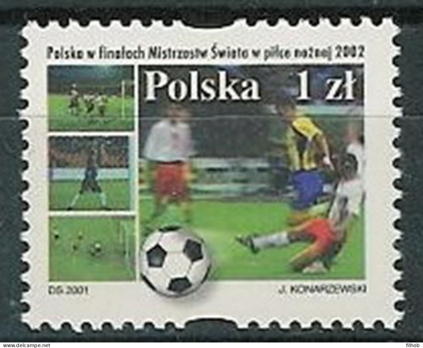 Poland Stamps MNH ZC.3774: Sport World Football Championship - Unused Stamps