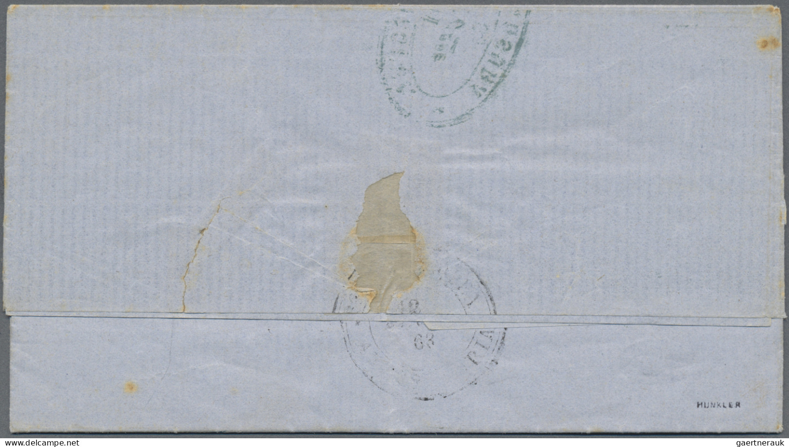 Egypt -  Pre Adhesives  / Stampless Covers: 1863 Entire Letter From El-Mansura T - Préphilatélie