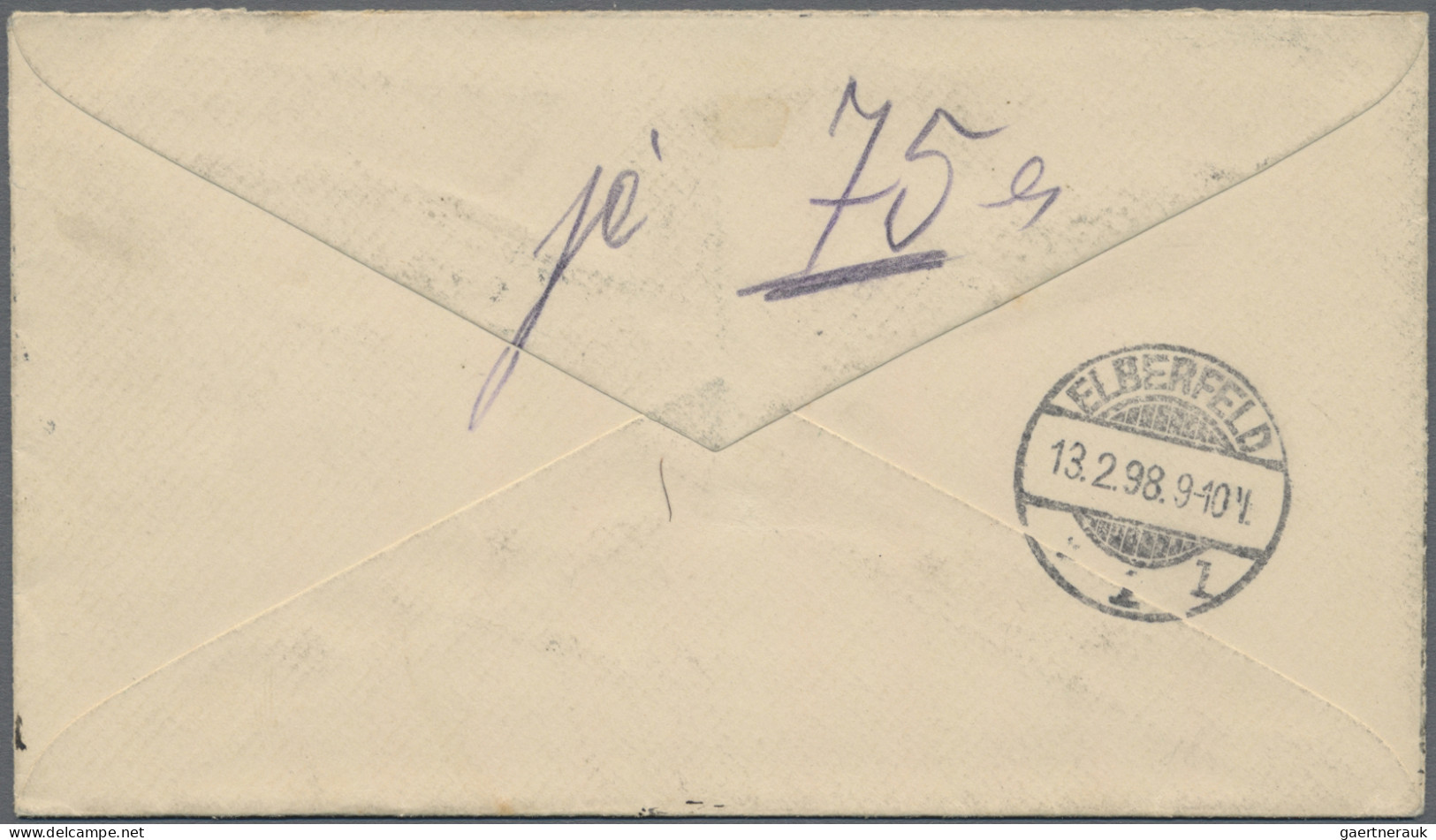 Tasmania -  Postal Stationery: 1898, 2 ½d Purple QV Tablet Pictorial Issue Envel - Brieven En Documenten