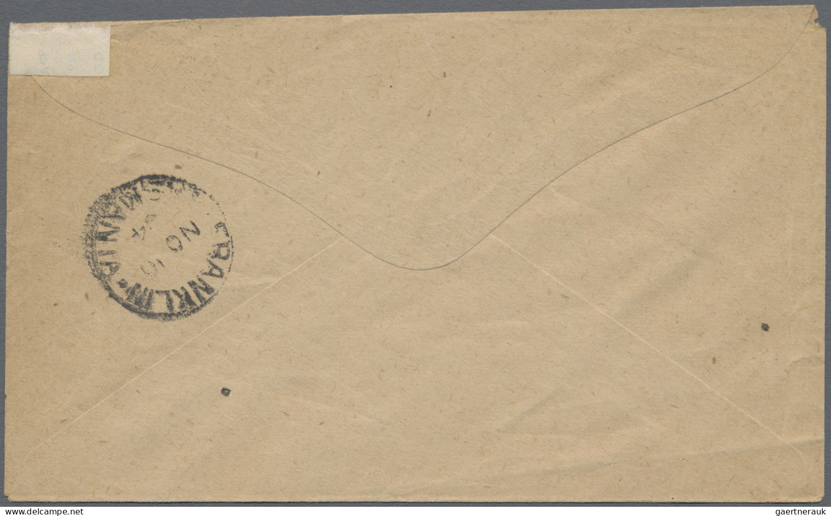 Tasmania -  Postal Stationery: 1904/1911, 1d Red QV Oval Embossed Printed-to-ord - Briefe U. Dokumente