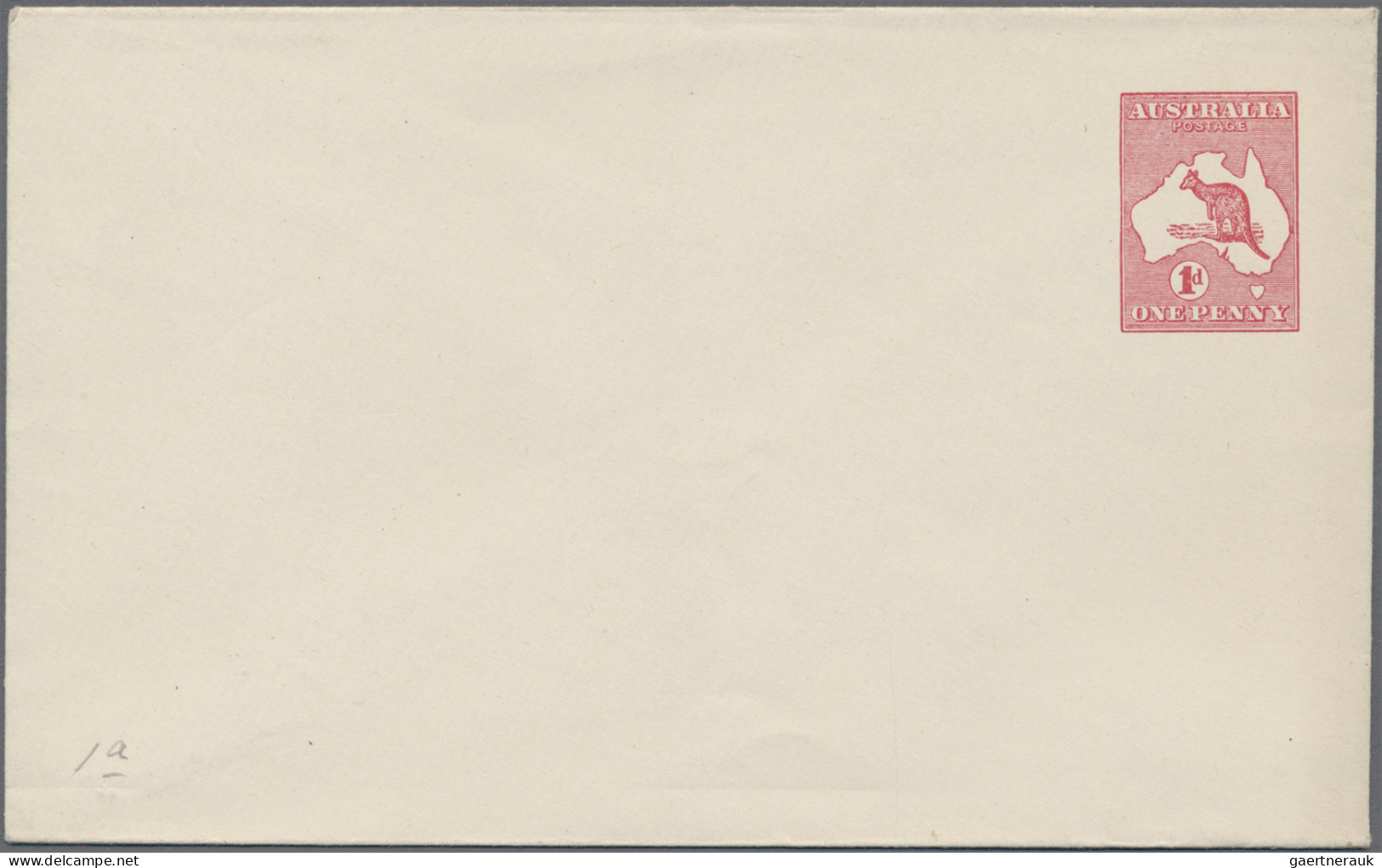 Australia - Postal Stationery: 1913, Roo Stationery (4): Envelope 1d Uprated SA - Ganzsachen