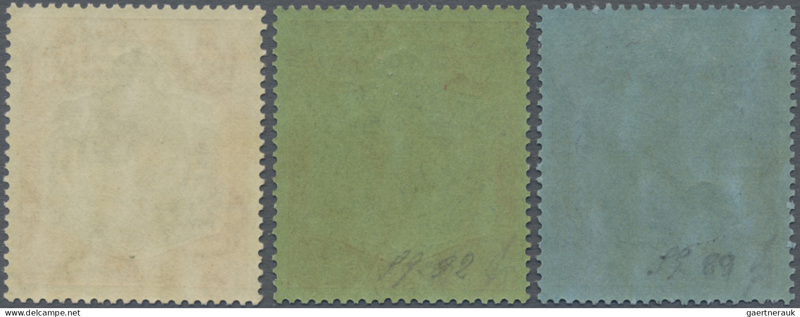 Bermuda: 1936, KGVI 2/6 Sh. Traces Of First Mount, And 10/ Sh. Or 12/ Sh., Mint - Bermuda